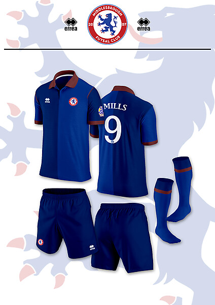 Home kit Middlesbrough Futsal 2013