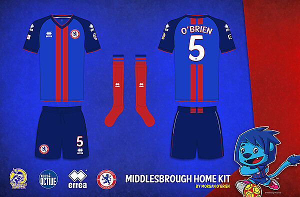 Middlesbrough Home Kit 009 by Morgan OBrien