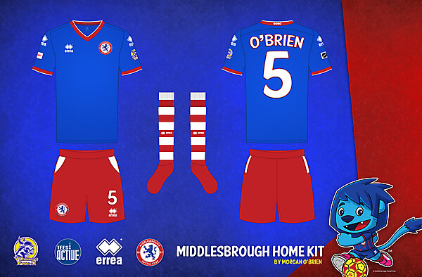Middlesbrough Home Kit 0010 by Morgan OBrien