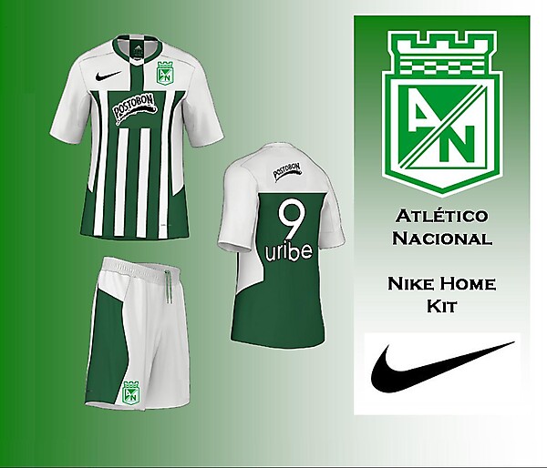 Atletico Nacional - Nike Home Kit