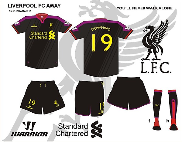 Liverpool FC third or away kit