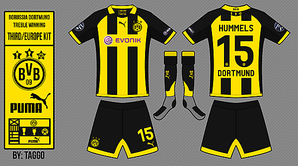 Borussia Dortmund Third / Europe Kit