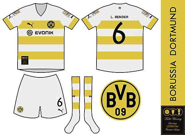 Borussia Dortmund Treble Winning Away Kit