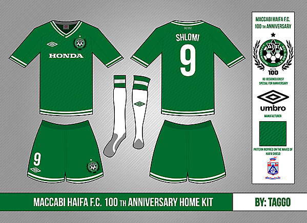 Maccabi Haifa F.C. 100th Anniversary Home Kit