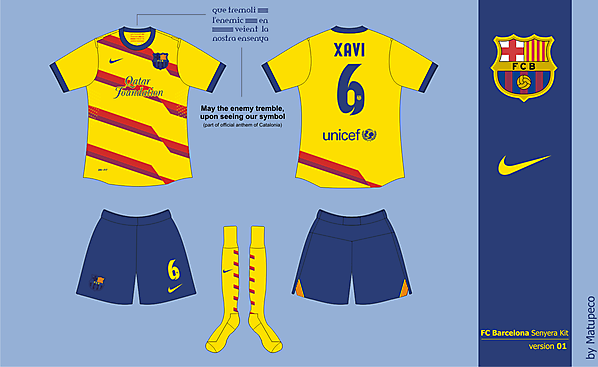 FC Barcelona Senyera kit version 01