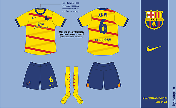 FC Barcelona Senyera kit version 02