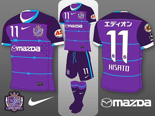 Sanfrecce Hiroshima Nike Home Kit Concept