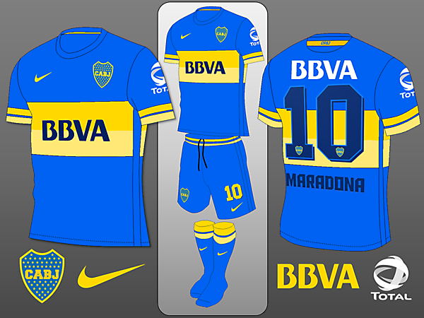 Boca Juniors Nike Home Shirt Concept