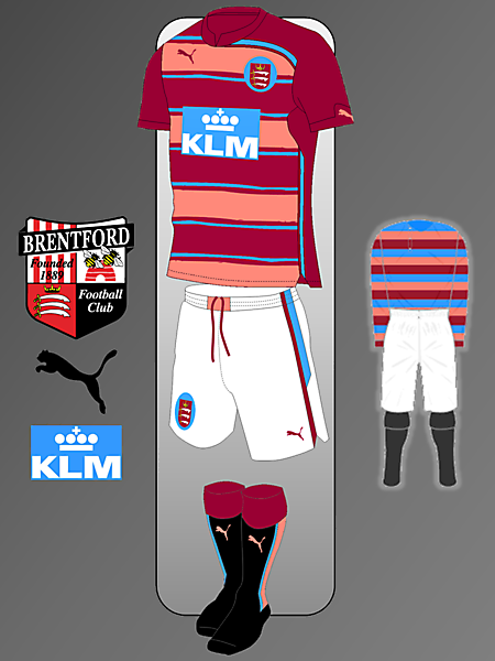 Brentford Puma kit Inspired by 1889-1897 Home Kit