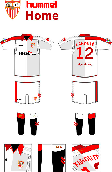 Sevilla Hummel Home, Away & GK