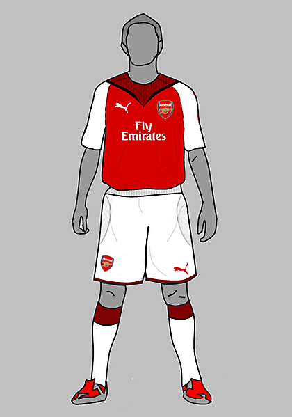 Arsenal home and away made with puma v template n my new tempalte