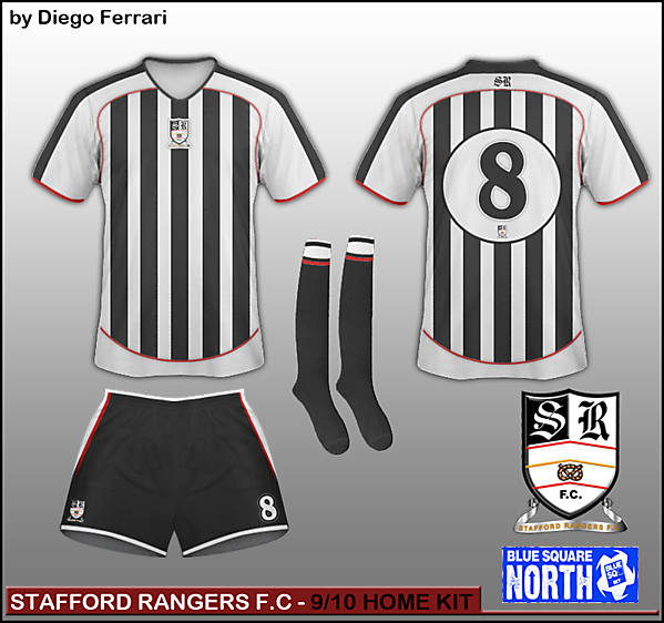 Stafford Rangers - 9/10 Home kit 