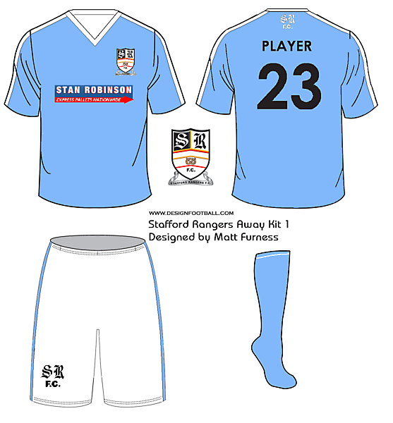 Stafford Rangers F.C. kit designs