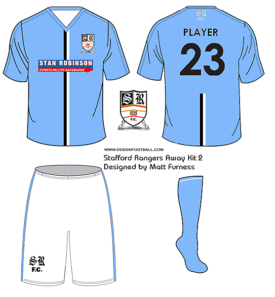 Stafford Rangers F.C. kit designs