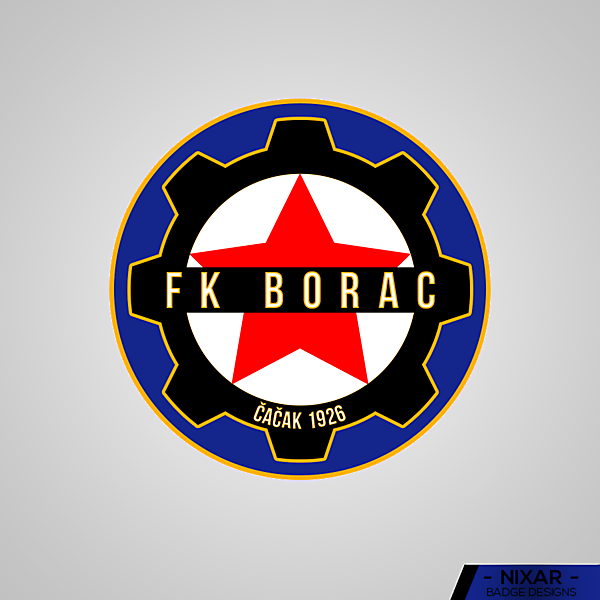 FK Borac Čačak Badge Redesign by Nixar