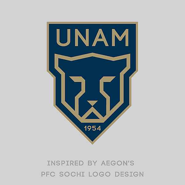 PUMAS UNAM Logo Redesign