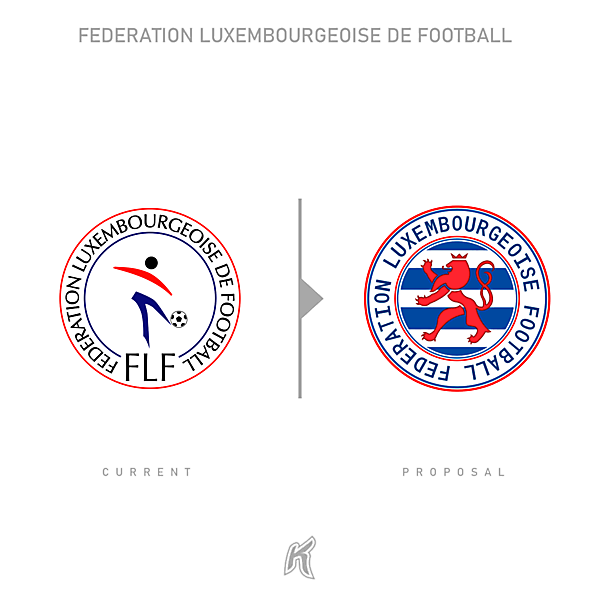 Luxembourg National Team Logo Redesign