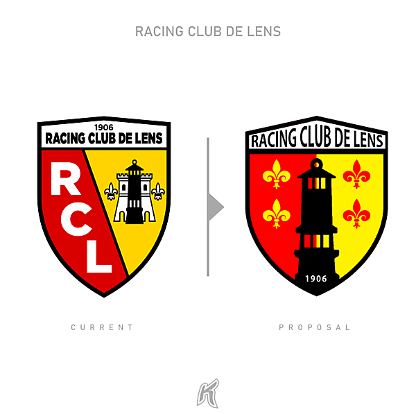 RC Lens Logo Redesign