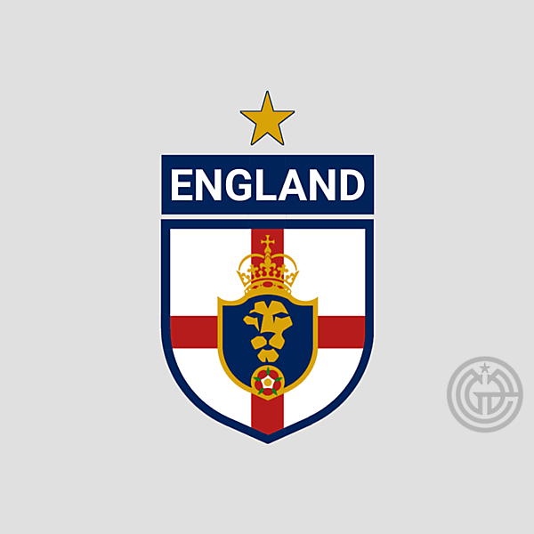 ENGLAND FOOTBALL TEAM crests redesign concept 2