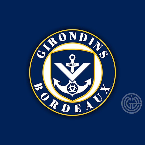 GIRONDINS DE BORDEAUX crest redesign concept
