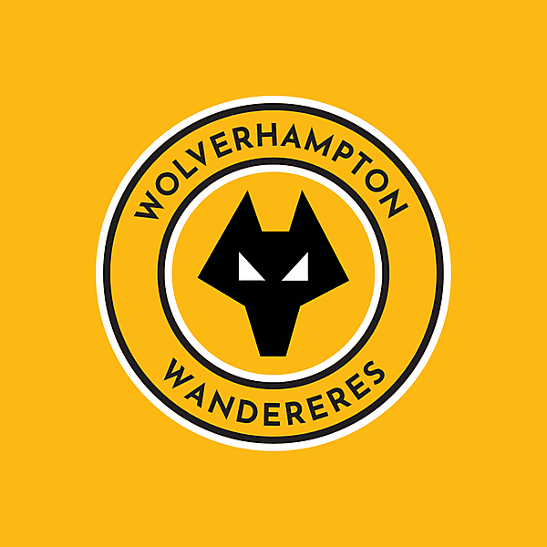 Wolverhampton Wanderers – Modern Round Emblem Concept