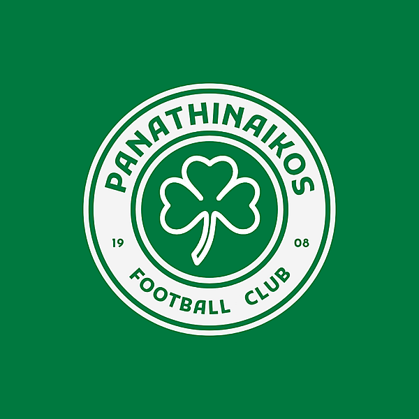 Panathinaikos Football Club – Emerald Clover Crest (Greece)