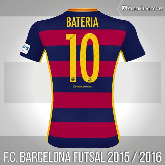 F.C. Barcelona Futsal 2015 / 2016 Home Shirt