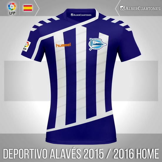 Deportivo Alavés 2015 / 2016 Home Shirt