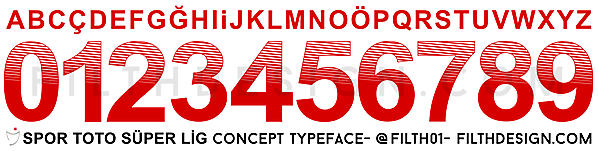 Süper Lig (Turkey) Concept Typeface