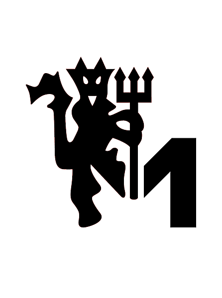 Manchester United update on their iconic devil logo , alternative logo concept .