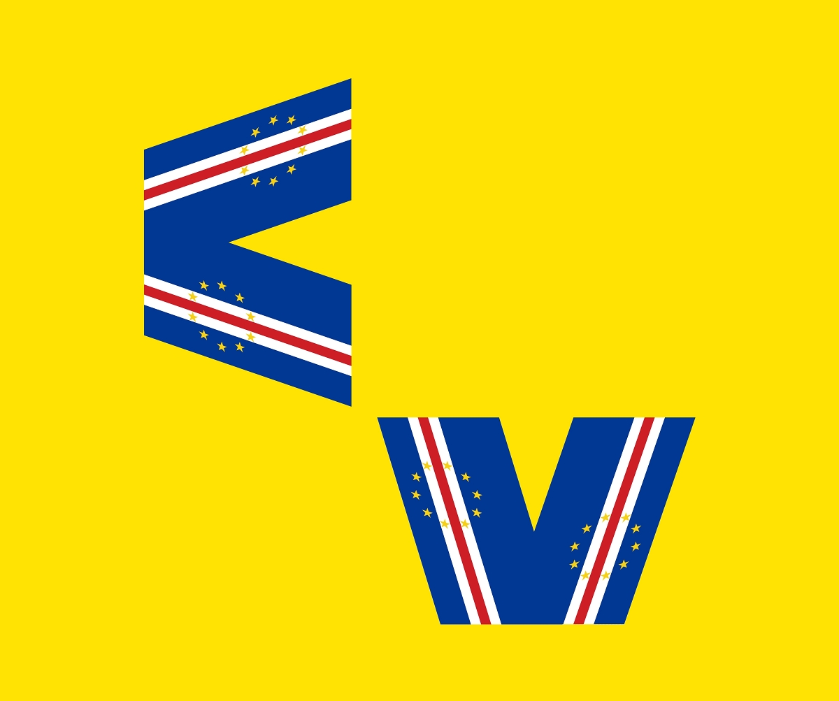 Cabo Verde Flag via  Vozihno logo .