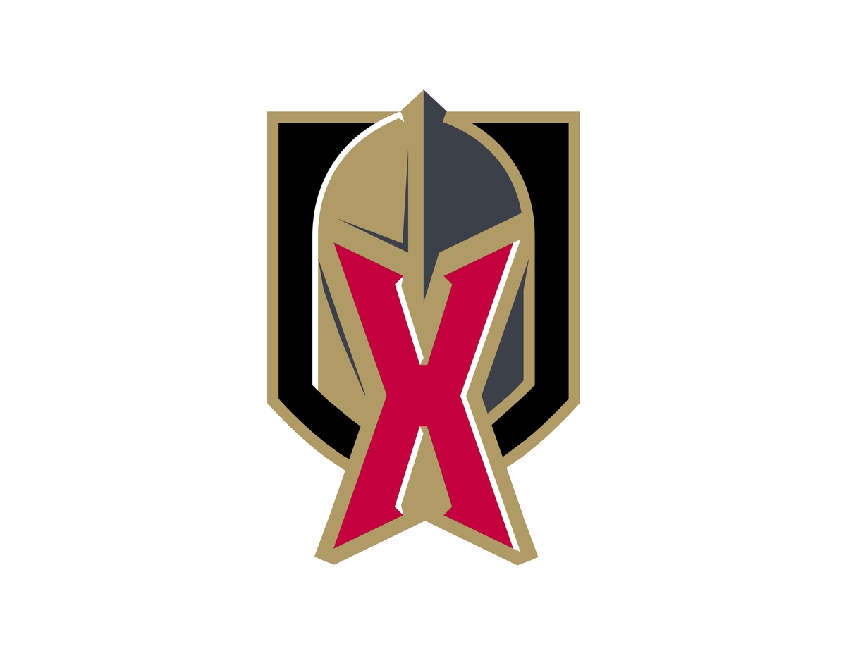 Vegas Golden Knights 10 years anniversary logo .