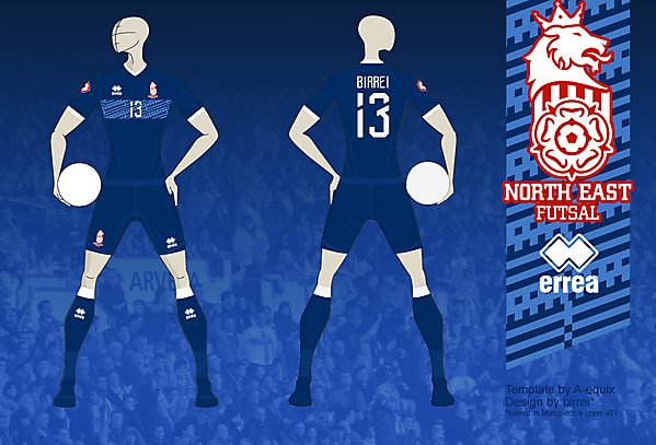 NE FUTSAL Away kit 02, based in Matupeco's crest v01