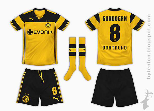 Borussia Dortmund Home Kit - Puma