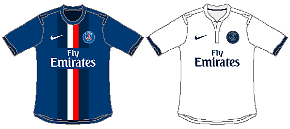 PSG 2014/2015 Home and Away Kits