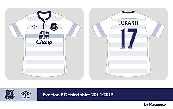 Everton FC third kit Umbro 2014/2015  - Prediction