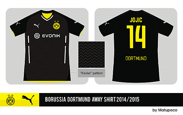 Borussia Dortmund Puma Away shirt 2014/2015 - Prediction