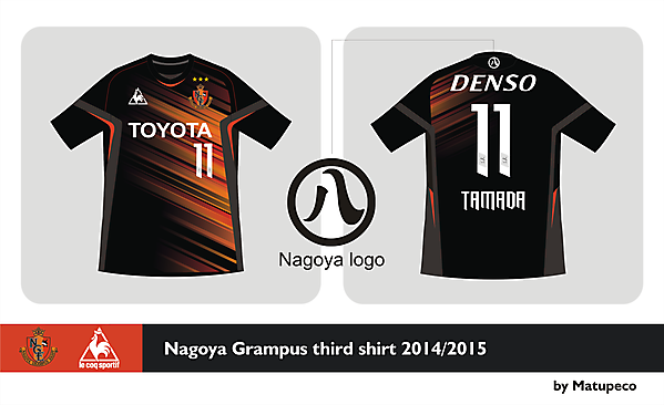 Nagoya Grampus Third shirt 2014 2015