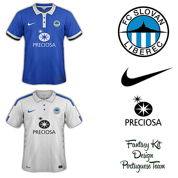 Slovan Liberec Home and Away Fantasy Kit 2014/2015
