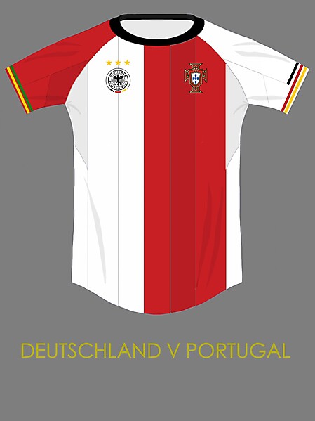 Germany v portugal combined kit concept