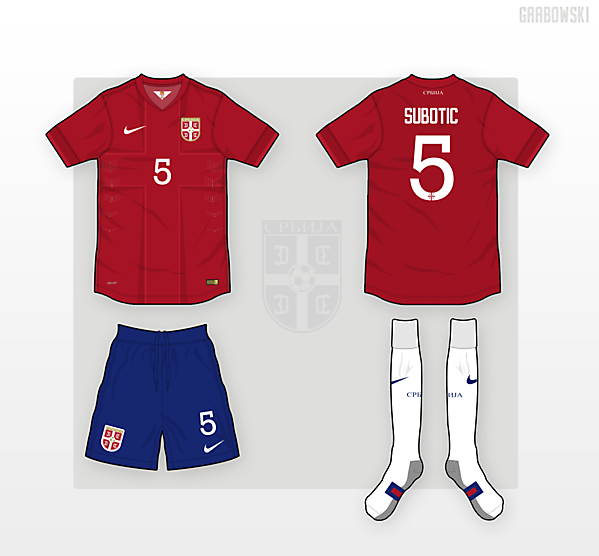 Serbia Home Kit [2014 WC Competition]
