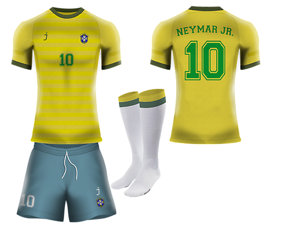 Brazil home kit by J-sports