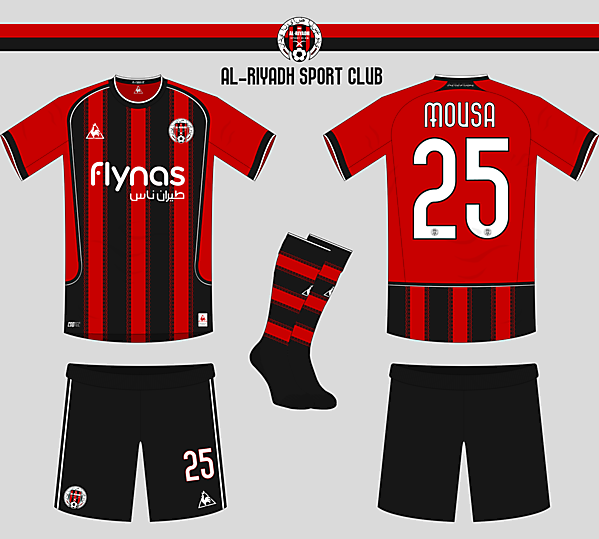 Al-Riyadh SC Home Kit and Crest re-design