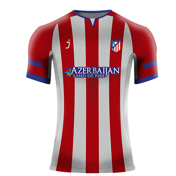 Atletico de Madrid home jersey by J-sports