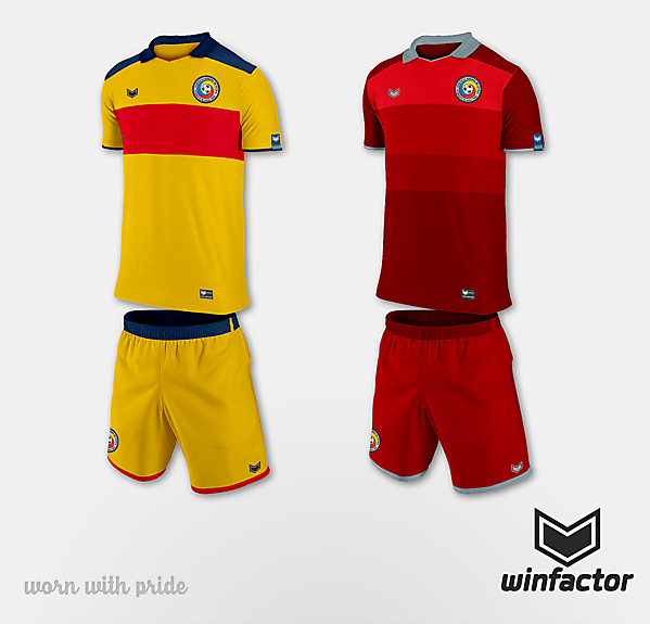 Romania NT - home & away - winfactor