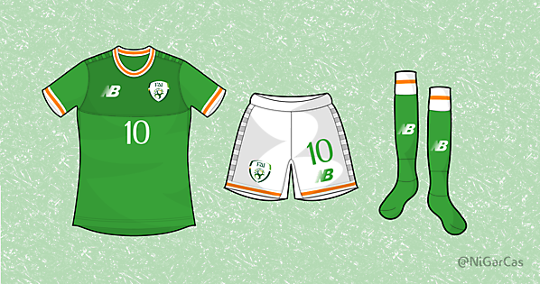 NB Ireland Home kit - 1 Year on DesignFootball