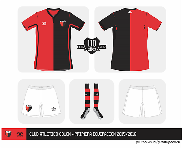 Colón Umbro home kit 2015