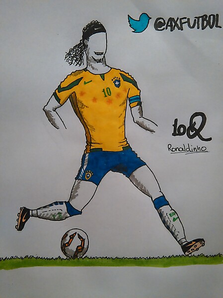 Brasil Football Team Home Kit (Ronaldinho model)