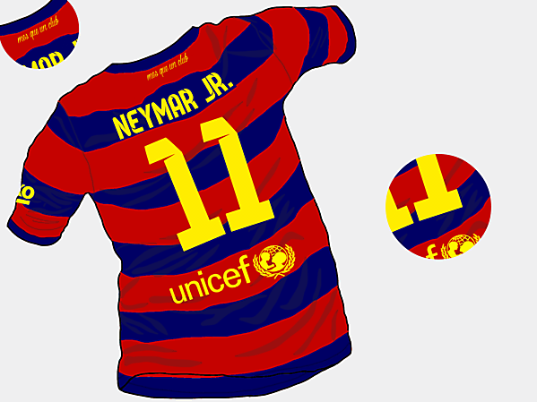 FC Barcelona 15-16 Home Shirt (Back) 