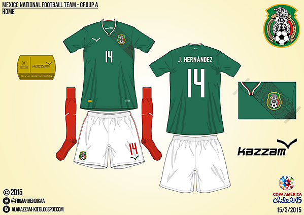 Mexico Home - Group A, 2015 Copa América